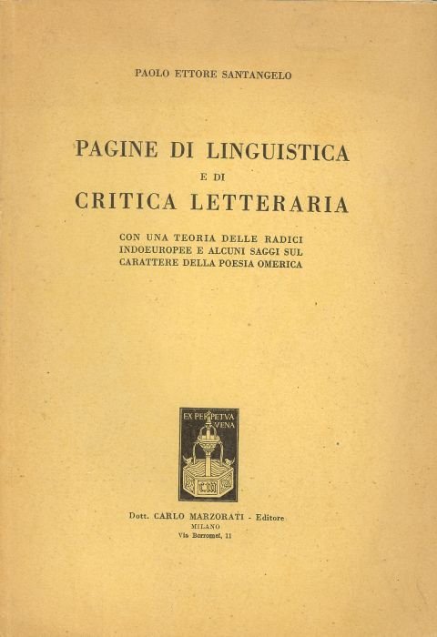 Pagine di linguistica e di critica letteraria | Immagine principale