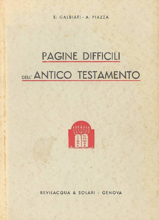 Pagine difficili dell&amp;#39;Antico Testamento | Immagine principale