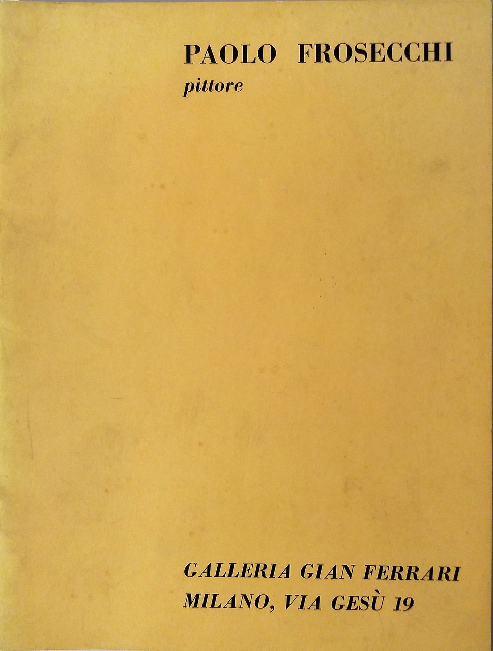 Paolo Frosecchi pittore | Immagine principale