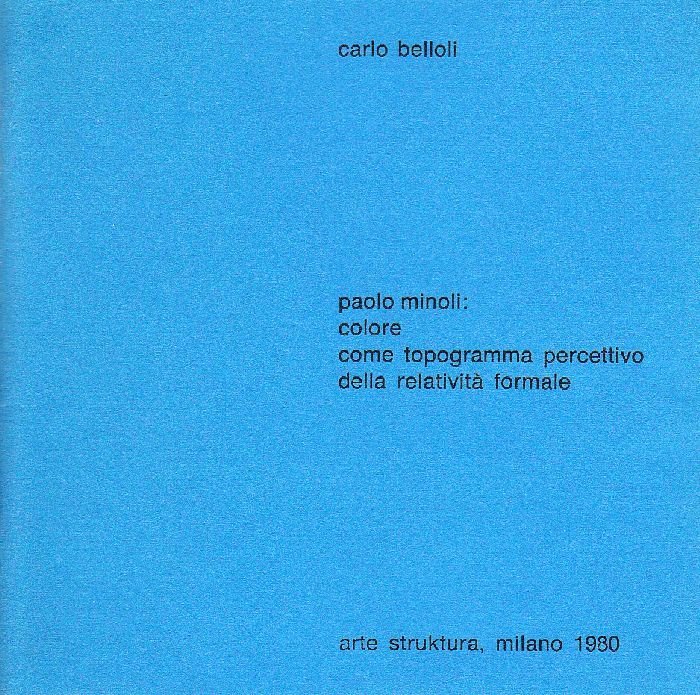 Paolo Minoli: colore come topogramma percettivo della relatività formale | Immagine principale