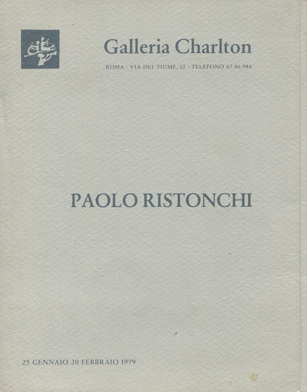Paolo Ristonchi. Galleria Charlton 1979 | Immagine principale