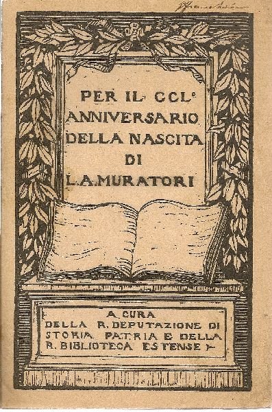 Per il CCL^ anniversario della nascita di L.A. Muratori | Immagine principale