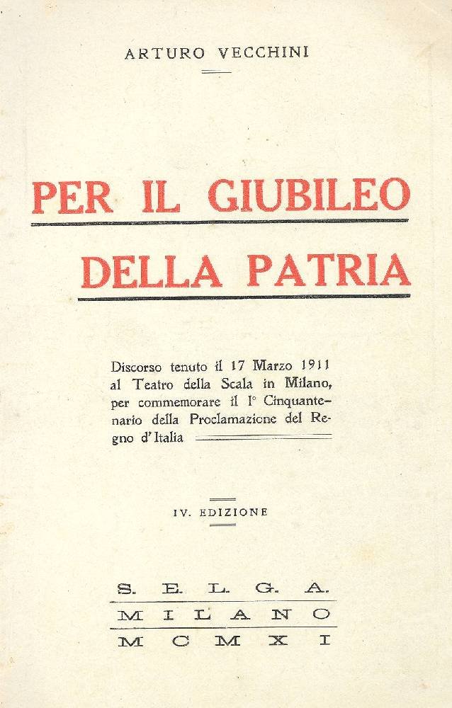 Per il giubileo della patria | Immagine principale