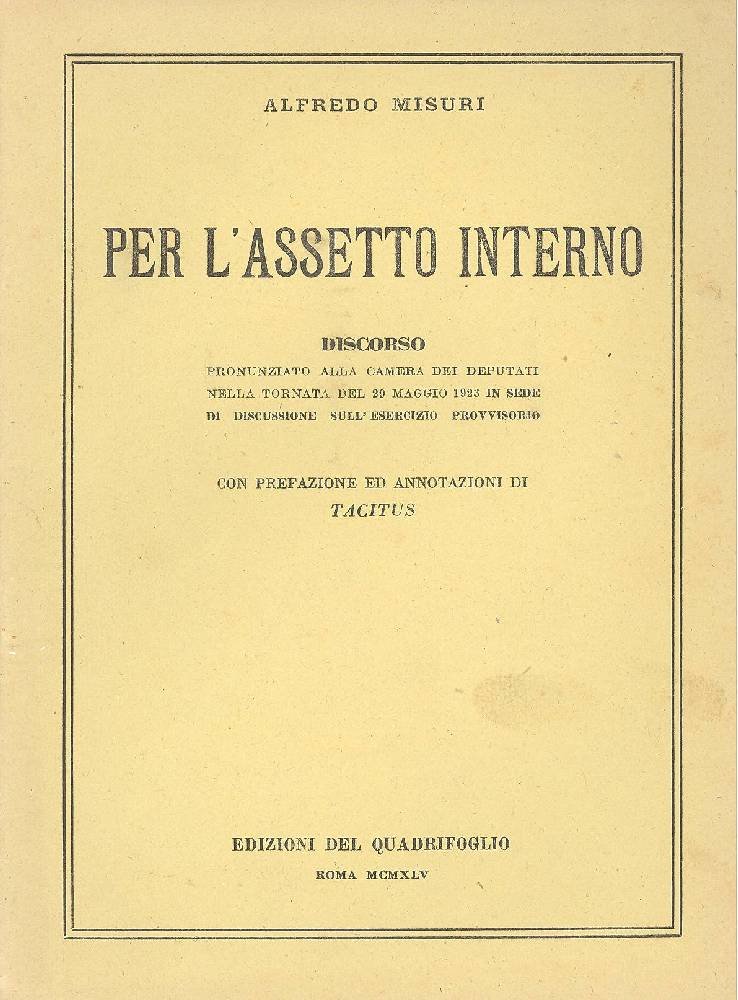 Per l&amp;#39;assetto interno | Immagine principale