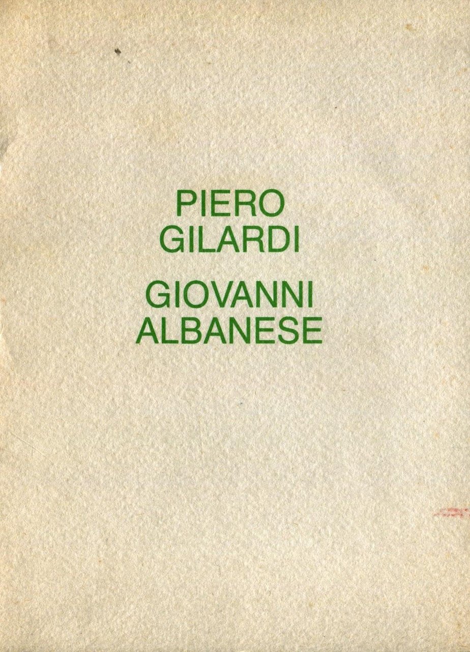 Piero Gilardi. Giovanni Albanese | Immagine principale