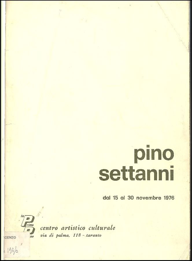 Pino Settanni | Immagine principale