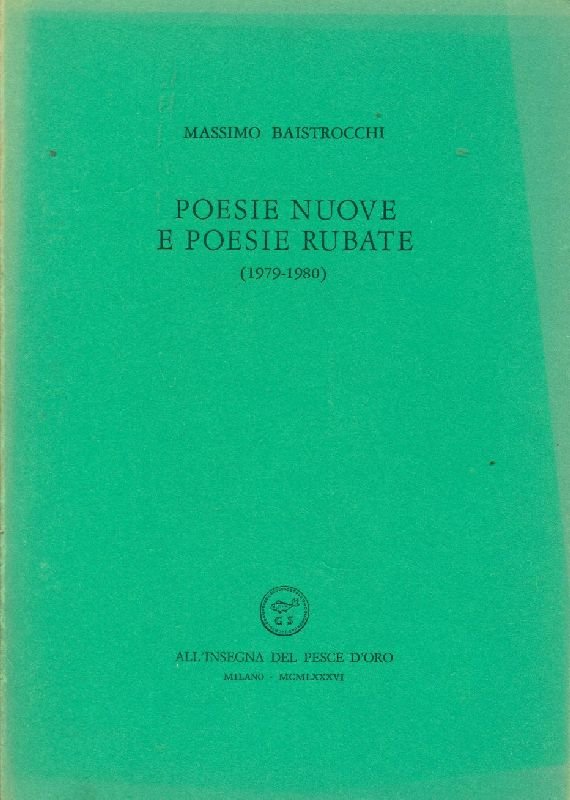 Poesie nuove e poesie rubate (1979-1980) | Immagine principale