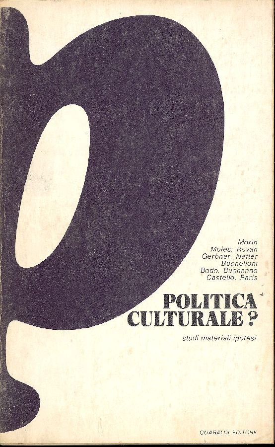 Politica culturale? Studi, materiali, ipotesi | Immagine principale