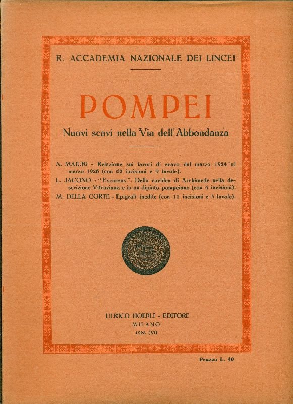 Pompei. Nuovi scavi nella Via dell'Abbondanza | Immagine principale