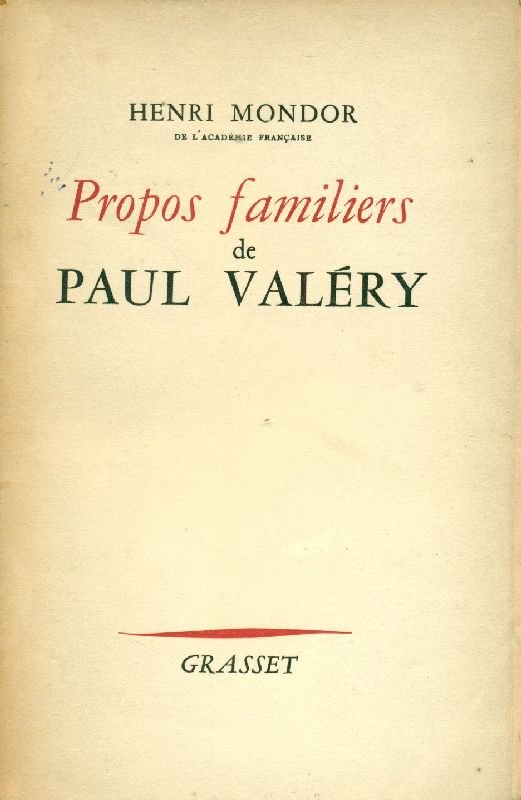 Propos familiers de Paul Valery | Immagine principale