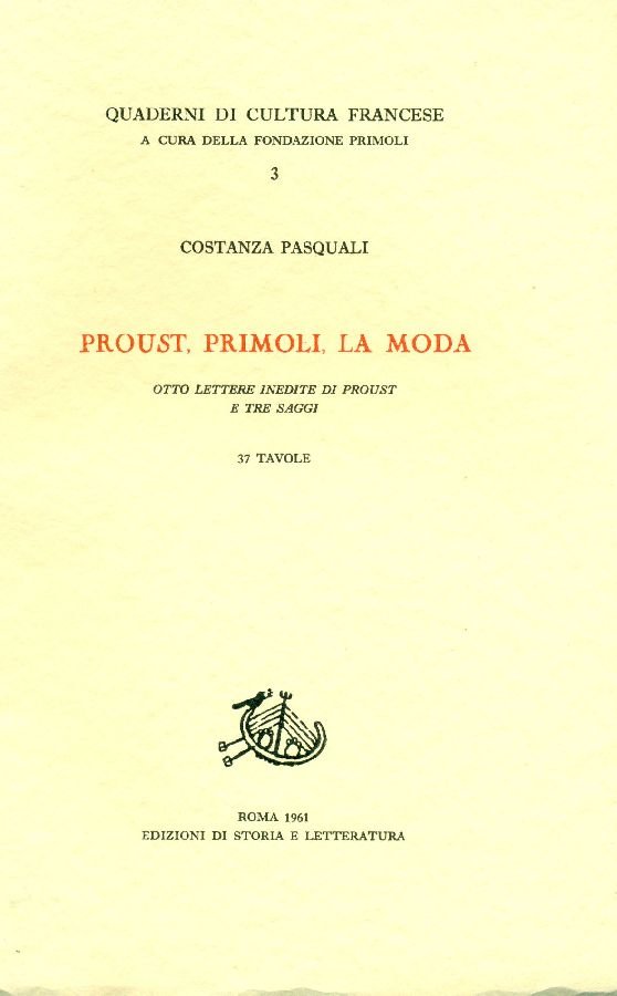 Proust, Primoli, la moda | Immagine principale