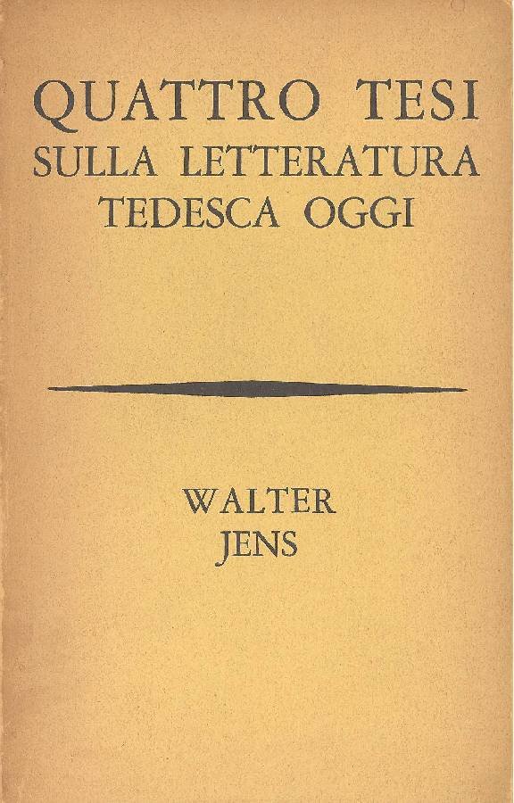 Quattro tesi sulla letteratura tedesca oggi | Immagine principale