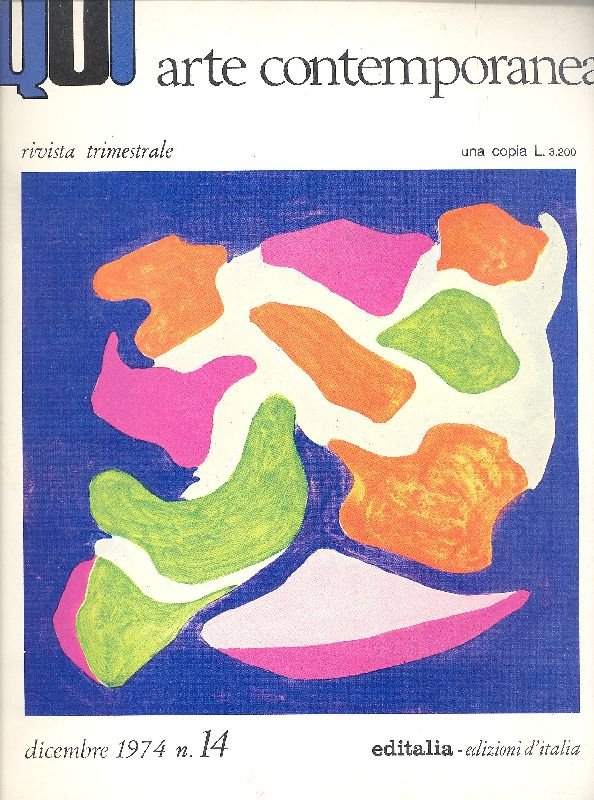 Qui Arte Contemporanea. Dicembre 1974 - N. 14 | Immagine principale