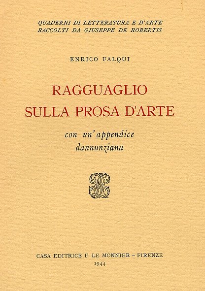 Ragguaglio sulla prosa d&amp;#39;arte | Immagine principale