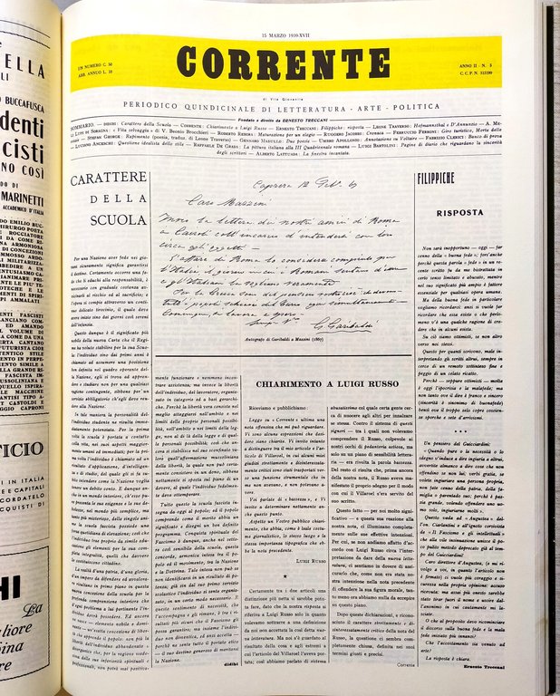 Reprint 1978. Cinquantaquattro numeri della rivista dal primo gennaio 1938 … | Immagine Gallery 6