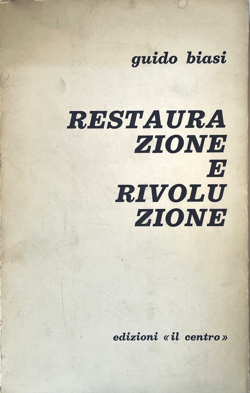 Restaurazione e rivoluzione | Immagine principale