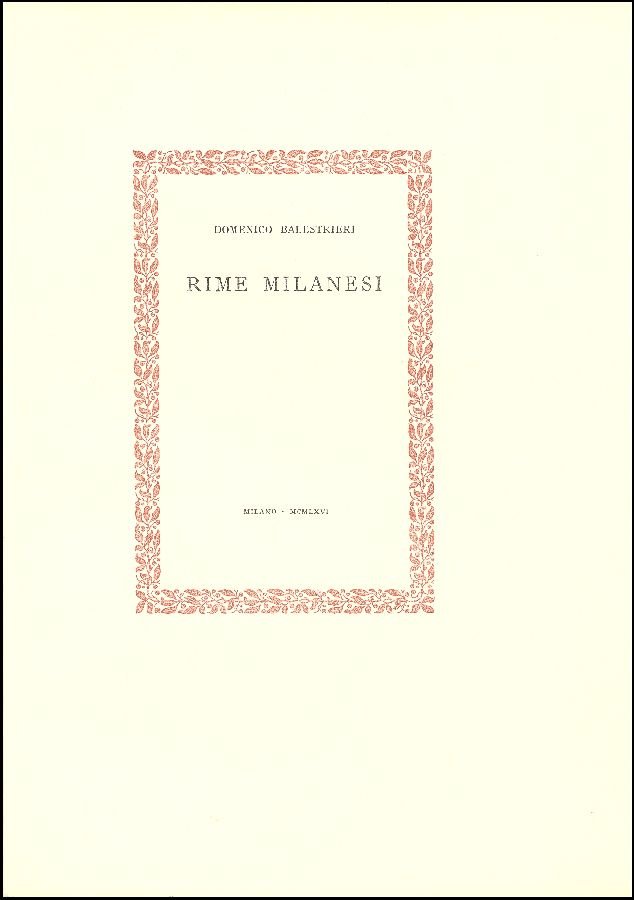 Rime milanesi | Immagine principale