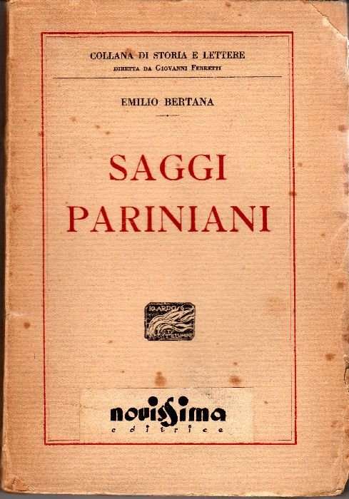 Saggi pariniani | Immagine principale