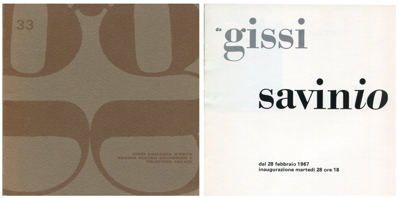 Savinio. Galleria Gissi, 1967 | Immagine principale