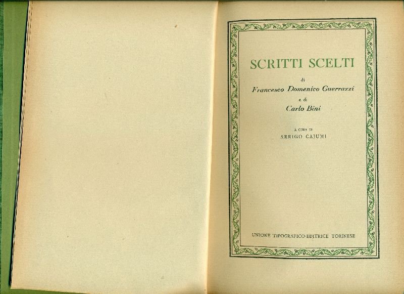 Scritti scelti | Immagine principale