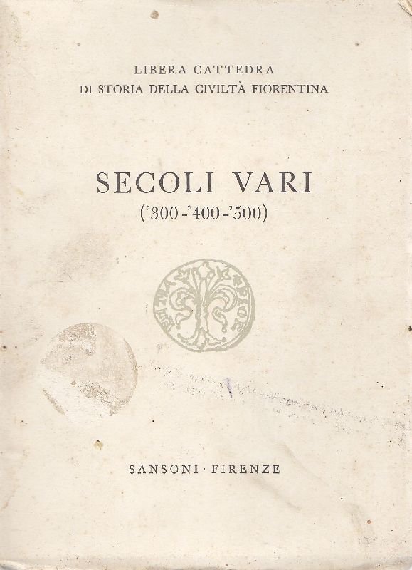 Secoli vari ('300-'400-'500) | Immagine principale
