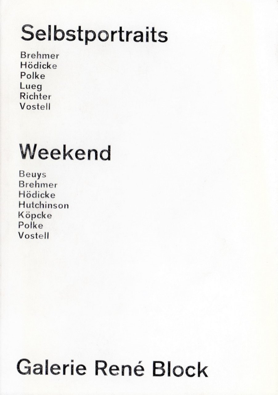 Selbstportraits. Weekend | Immagine principale