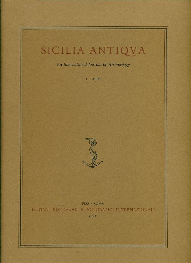 Sicilia Antiqua. An International Journal of Archaeology. Annuale diretto da … | Immagine principale