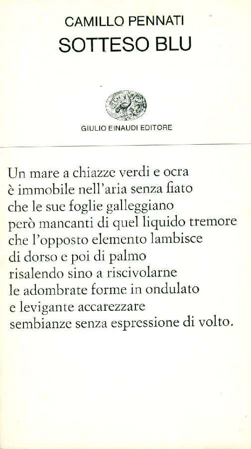 Sotteso blu. 1974-1983 | Immagine principale