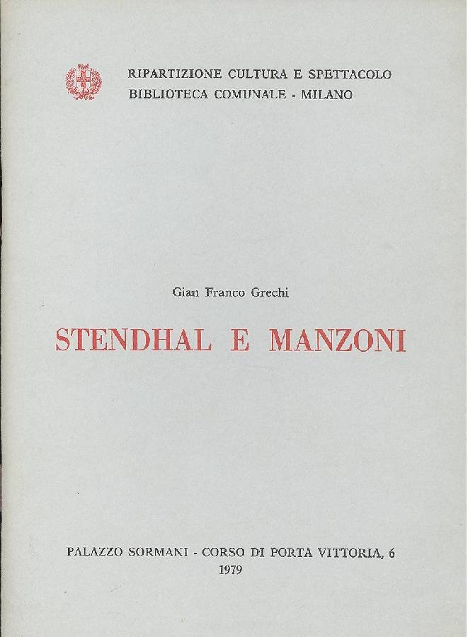 Stendhal e Manzoni | Immagine principale