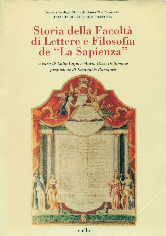 Storia della Facoltà di Lettere e Filosofia de La Sapienza | Immagine principale