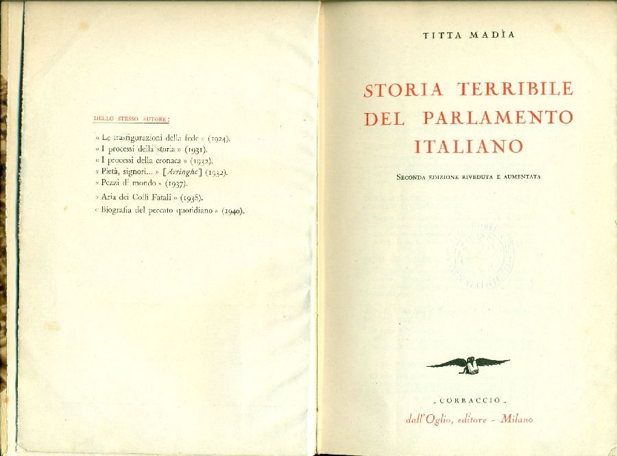 Storia terribile del parlamento italiano | Immagine principale