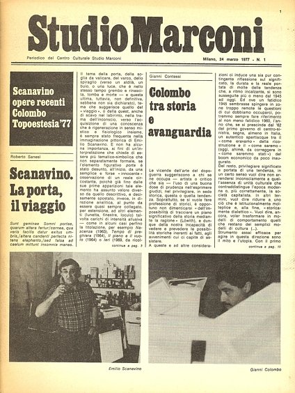 Studio Marconi. Marzo 1977, N. 1 | Immagine principale
