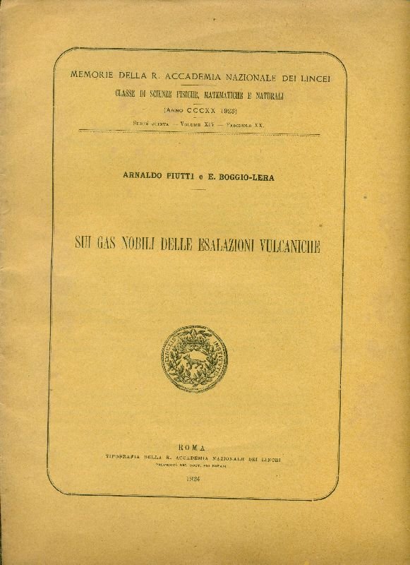 Sui gas nobili delle esalazioni vulcaniche | Immagine principale