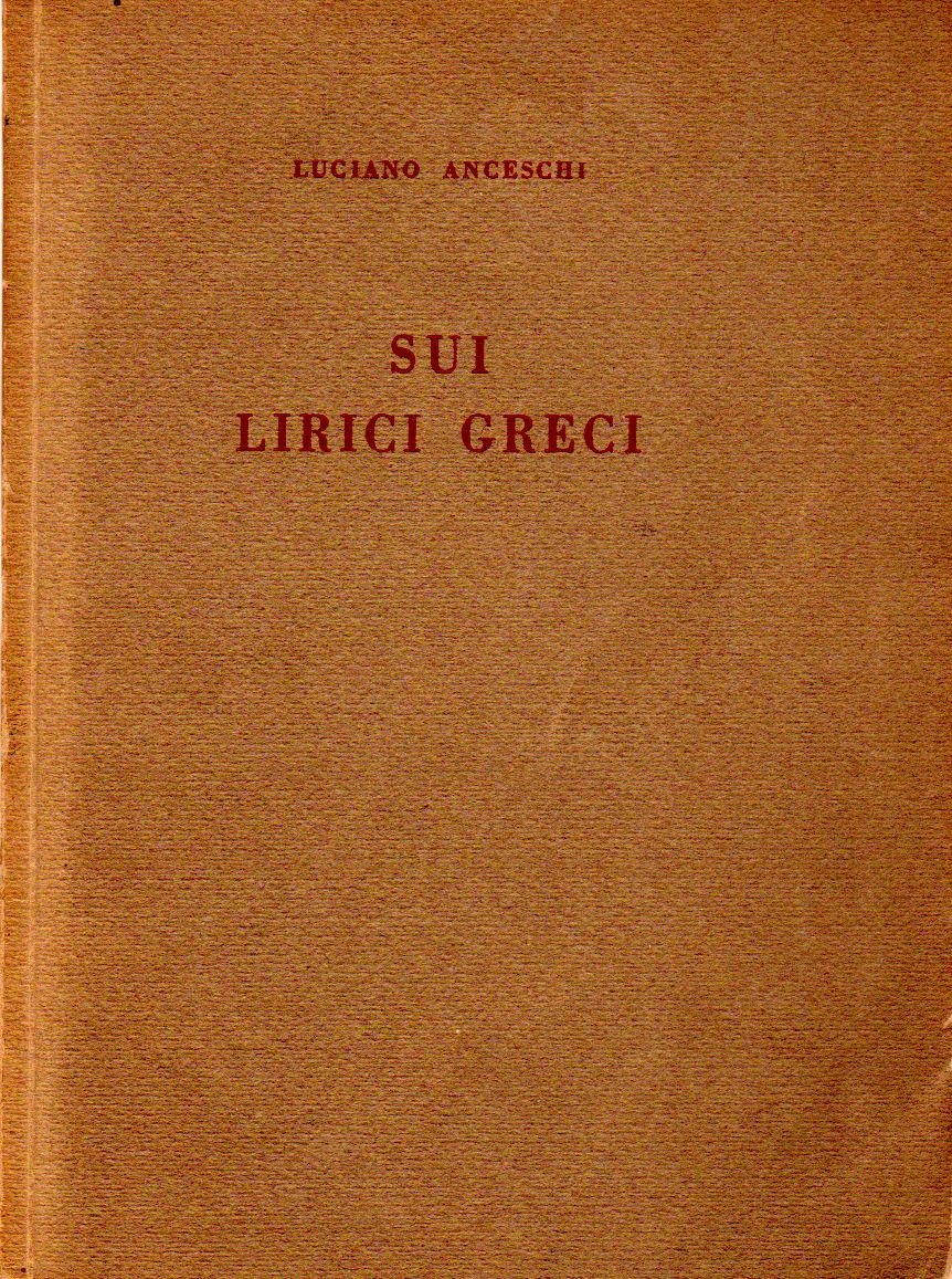 Sui lirici greci | Immagine principale