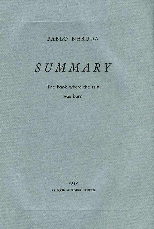 Summary - The book where the rain was born | Immagine principale