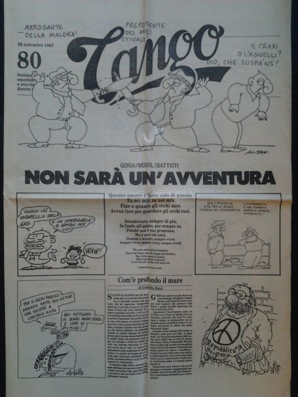 Tango. Settimanale di satira, umorismo e travolgenti passioni, diretto da … | Immagine principale