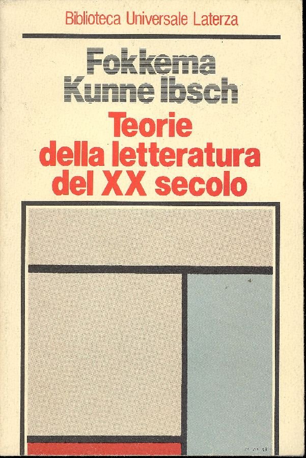 Teorie della letteratura del XX secolo | Immagine principale