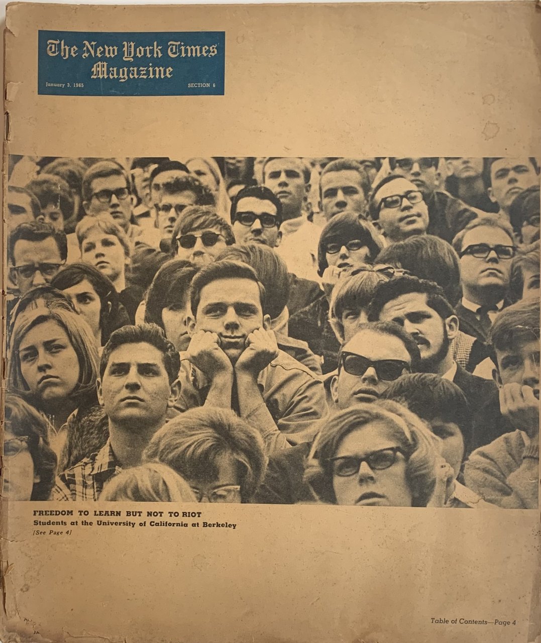 The New York Times Magazine, January 3, 1965. Freedom to … | Immagine principale