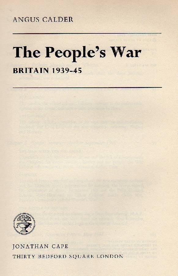 The People's War. Britain 1939 - 45 | Immagine principale