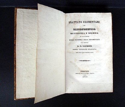 Trattato elementare di trigonometria rettilinea e sferica ed applicazione dell&amp;#39;algebra … | Immagine principale