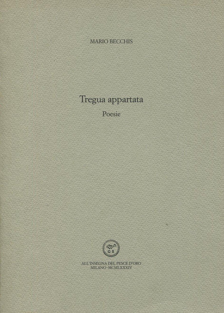 Tregua appartata. Poesie | Immagine principale