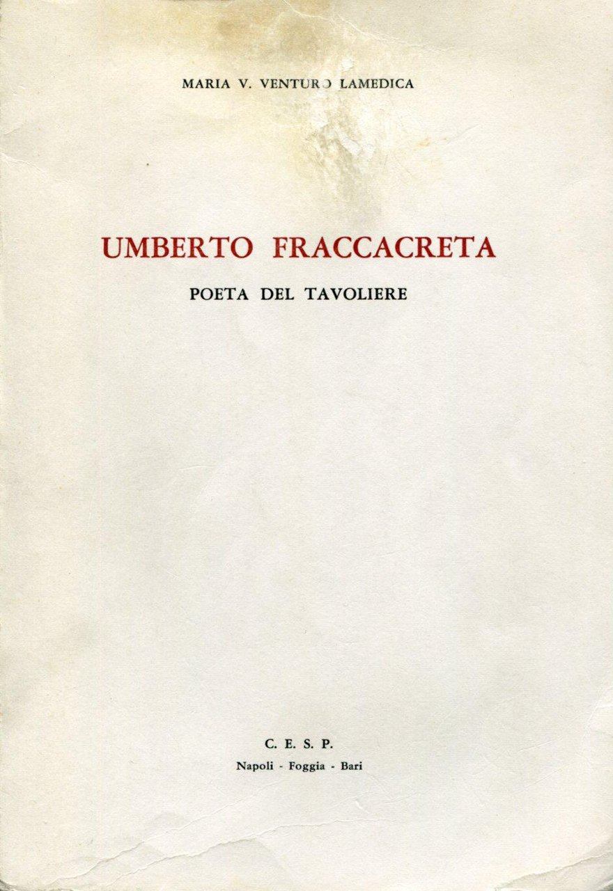 Umberto Fraccacreta poeta del Tavoliere | Immagine principale