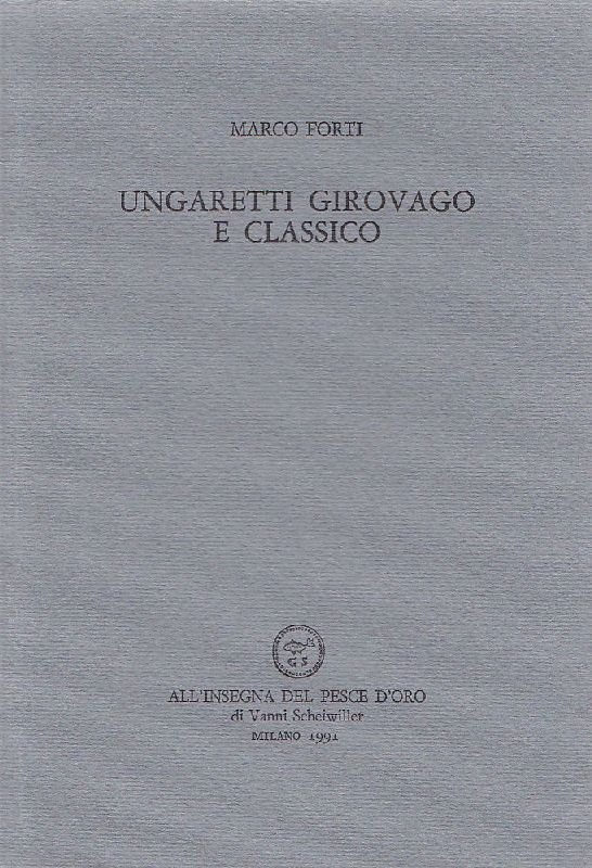 Ungaretti girovago e classico | Immagine principale