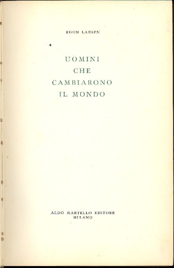 Uomini che cambiarono il mondo | Immagine principale