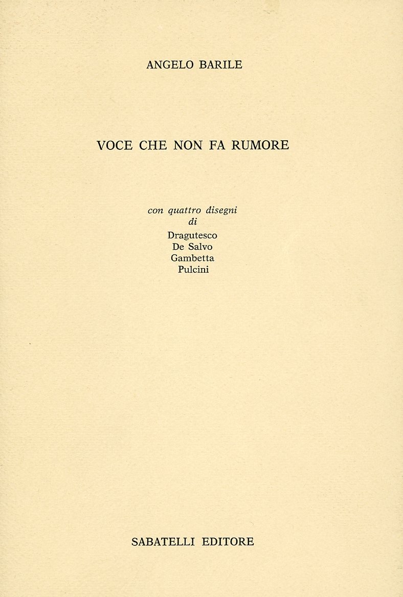 Voce che non fa rumore | Immagine principale