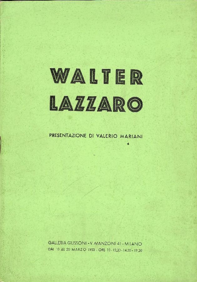 Walter Lazzaro | Immagine principale
