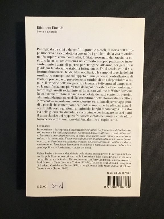 LE ARMI DEL PRINCIPE. LA TRADIZIONE MILITARE SABAUDA