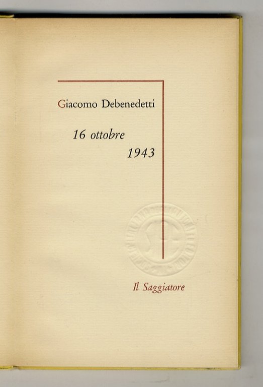 16 ottobre 1943. | Immagine Gallery 2