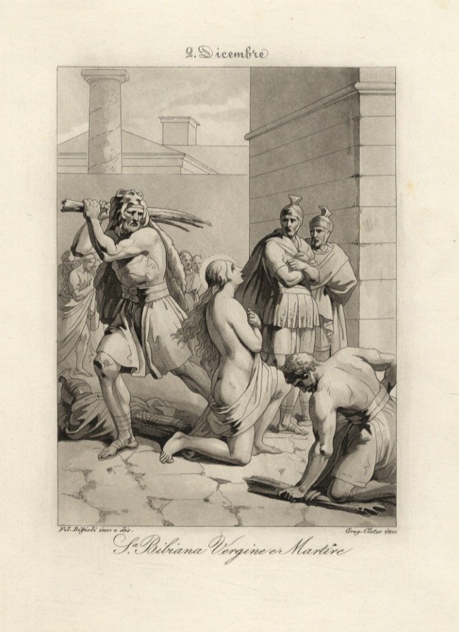 2 dicembre. S.a Bibiana Vergine e Martire.