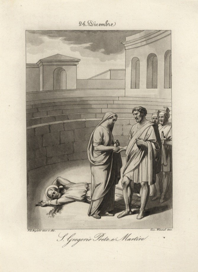 24 dicembre. S. Gregorio Prete e martire.